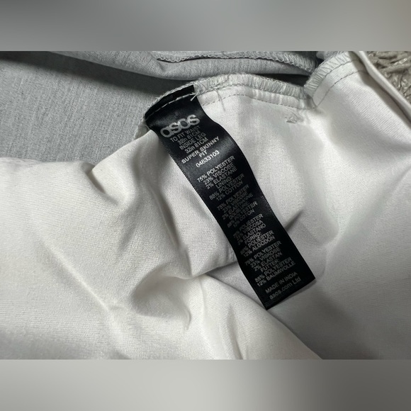 ASPS, Men’s Super Skinny Dress Pants Slacks in Heather Gray, US Size: 32x32 - Picture 3 of 5